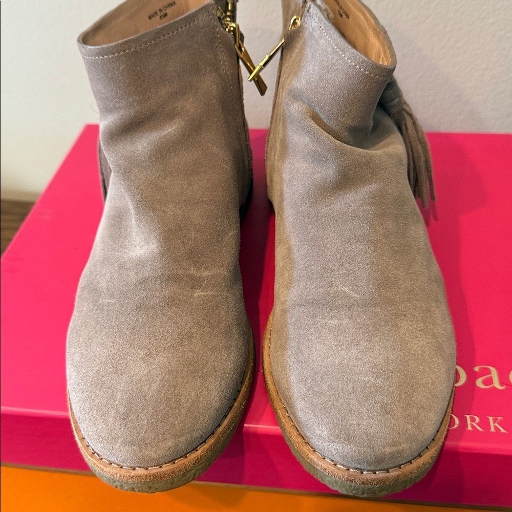 Kate Spade Tassel Bella My Stone Sport Suede Bootie Boho Western Size‎ 6.5 - Picture 5 of 12